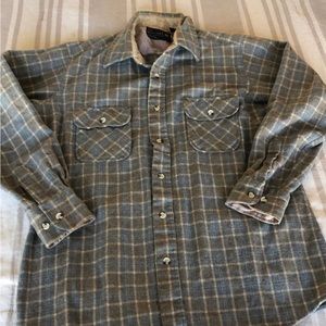 Vintage wool plaid shirt